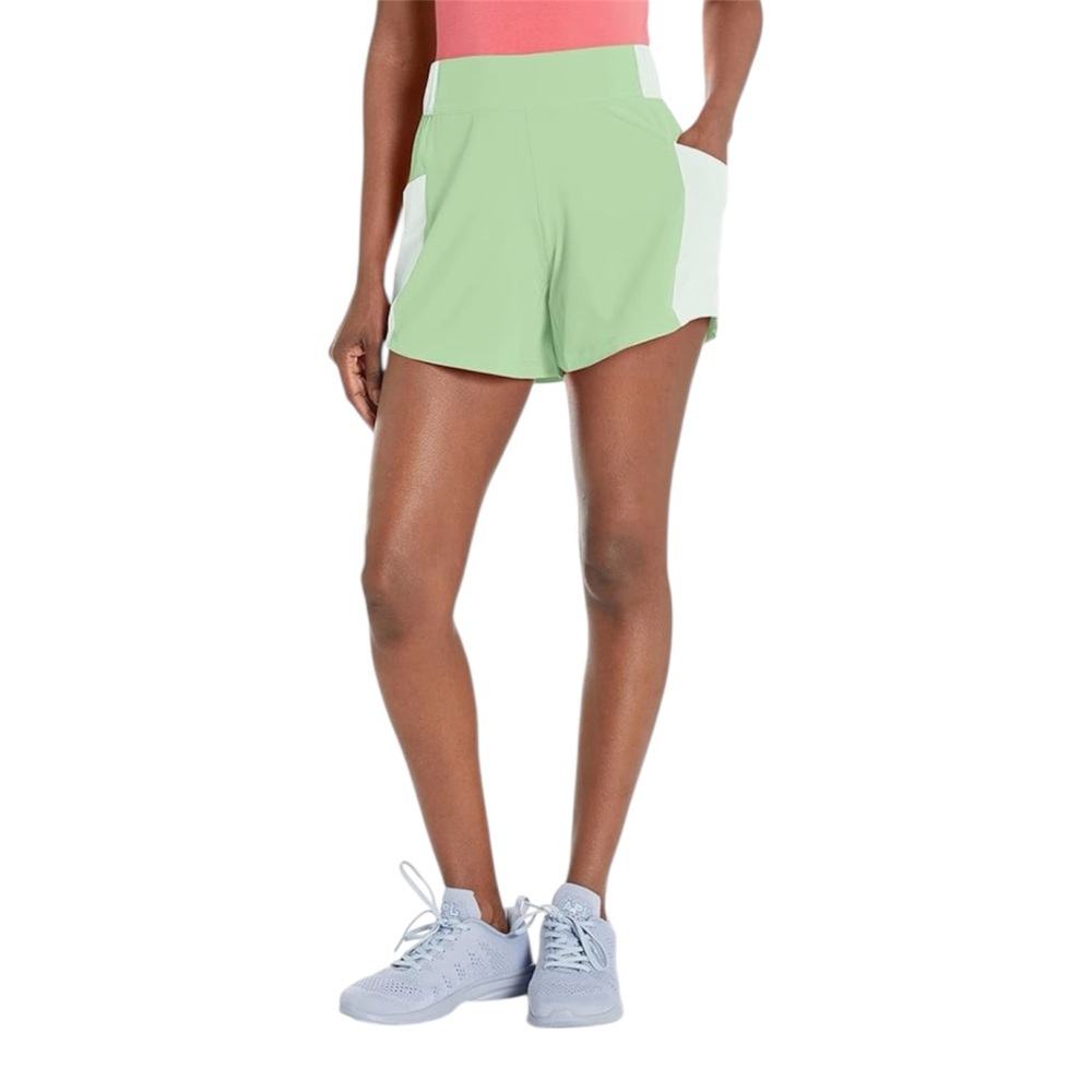 Columbia Womens Hike Colorblock ShortHiking Shorts key lime
